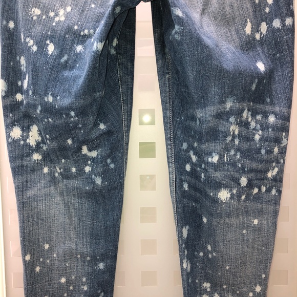 🎉3HP🎉 LANE BRYANT Low Rise Boyfriend Jeans Distressed Deconstructed Stretch 16 - Picture 11 of 16